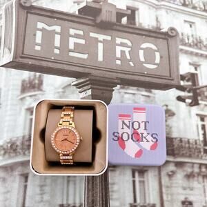 Fossil ES3020 Jesse Rose Three-Hand Day-Date Gold-Tone Stainless Steel Watch